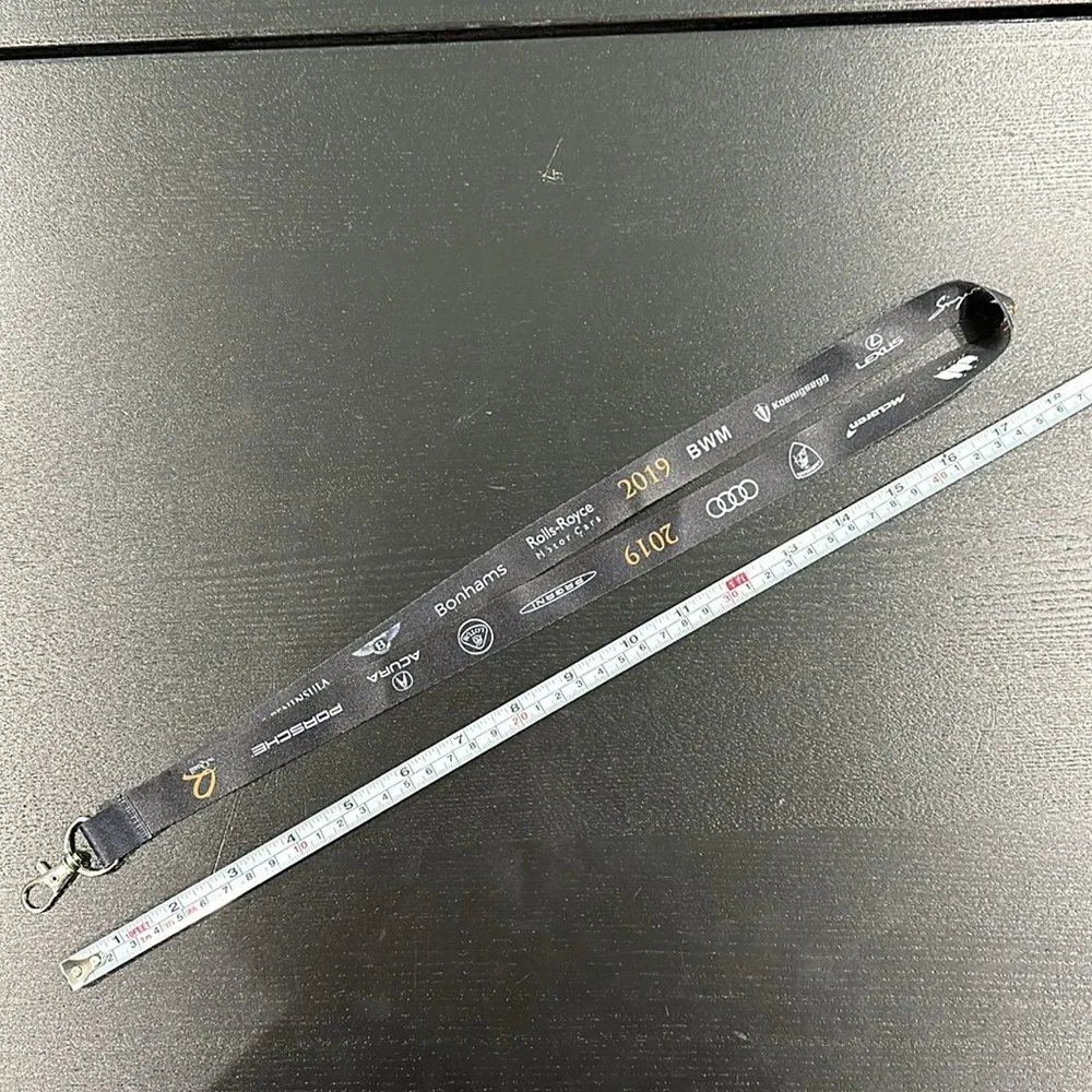 Quail Motorsports Car Show Lanyard with Sponsoring Brand Logos